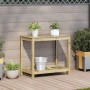 Mesa plantación con estante madera pino impregnada 82,5x50x75cm de , Soportes para macetas - Ref: Foro24-832401, Precio: 78,5...