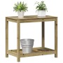 Mesa plantación con estante madera pino impregnada 82,5x50x75cm de , Soportes para macetas - Ref: Foro24-832401, Precio: 78,5...