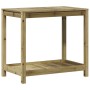 Mesa plantación con estante madera pino impregnada 82,5x50x75cm de , Soportes para macetas - Ref: Foro24-832401, Precio: 78,5...