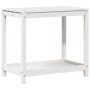 Mesa de plantación con estante madera pino blanco 82,5x50x75 cm de , Soportes para macetas - Ref: Foro24-832398, Precio: 86,7...