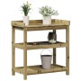 Mesa plantación con estantes madera impregnada 82,5x45x86,5 cm de , Soportes para macetas - Ref: Foro24-832436, Precio: 104,9...