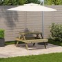 Mesa de pícnic madera pino impregnada 105x134x75 cm de , Mesas de jardín - Ref: Foro24-832571, Precio: 144,52 €, Descuento: %