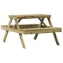 Mesa de pícnic madera pino impregnada 105x134x75 cm de , Mesas de jardín - Ref: Foro24-832571, Precio: 144,52 €, Descuento: %