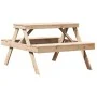 Mesa de pícnic madera maciza de pino 105x134x75 cm de , Mesas de jardín - Ref: Foro24-832567, Precio: 108,86 €, Descuento: %
