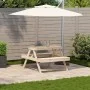 Mesa de pícnic madera maciza de pino 105x134x75 cm de , Mesas de jardín - Ref: Foro24-832567, Precio: 108,86 €, Descuento: %