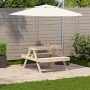 Mesa de pícnic madera maciza de pino 105x134x75 cm de , Mesas de jardín - Ref: Foro24-832567, Precio: 109,99 €, Descuento: %