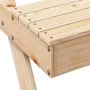 Mesa de pícnic madera maciza de pino 105x134x75 cm de , Mesas de jardín - Ref: Foro24-832567, Precio: 108,86 €, Descuento: %