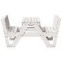 Mesa de pícnic para niños madera maciza pino blanco 88x122x58cm de , Mesas de jardín - Ref: Foro24-832602, Precio: 127,92 €, ...