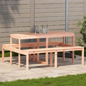 Mesa de pícnic madera maciza Douglas 160x134x75 cm de , Mesas de jardín - Ref: Foro24-832565, Precio: 145,53 €, Descuento: %