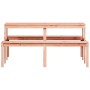 Mesa de pícnic madera maciza Douglas 160x134x75 cm de , Mesas de jardín - Ref: Foro24-832565, Precio: 147,22 €, Descuento: %