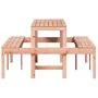 Mesa de pícnic madera maciza Douglas 160x134x75 cm de , Mesas de jardín - Ref: Foro24-832565, Precio: 145,53 €, Descuento: %