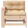 Sofá de jardín con reposabrazos y cojín madera maciza de pino de , Sofás de exterior - Ref: Foro24-844919, Precio: 82,89 €, D...