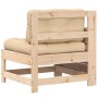 Sofá de jardín con reposabrazos y cojín madera maciza de pino de , Sofás de exterior - Ref: Foro24-844919, Precio: 82,89 €, D...