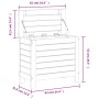 Taburete de jardín madera maciza de pino 62x31,5x52 cm de , Sofás de exterior - Ref: Foro24-844888, Precio: 52,48 €, Descuent...