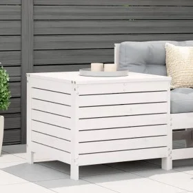 Garden stool solid white pine wood 62x63.5x53.5 cm by , Outdoor sofas - Ref: Foro24-844904, Price: 86,49 €, Discount: %
