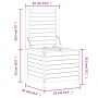 Taburete de jardín madera maciza Douglas 62x63,5x53,5 cm de , Sofás de exterior - Ref: Foro24-844906, Precio: 76,53 €, Descue...