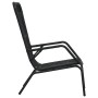 Silla de jardín de ratán sintético negro de vidaXL, Sillas de jardín - Ref: Foro24-48581, Precio: 213,06 €, Descuento: %