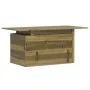 Mesa de jardín madera de pino impregnada 100x50x75 cm de , Mesas de jardín - Ref: Foro24-844912, Precio: 70,93 €, Descuento: %