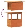 Garden table solid wax brown pine wood 100x50x75 cm by , Garden tables - Ref: Foro24-844910, Price: 70,48 €, Discount: %