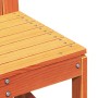 Juego de muebles jardín 3 pzas madera maciza pino marrón cera de , Sillas de jardín - Ref: Foro24-844661, Precio: 103,36 €, D...