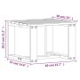 Juego de muebles jardín 3 pzas madera maciza pino marrón cera de , Sillas de jardín - Ref: Foro24-844661, Precio: 103,36 €, D...