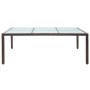 Mesa de comedor de jardín marrón 200x150x74 cm ratán sintético de vidaXL, Mesas de jardín - Ref: Foro24-46128, Precio: 247,76...