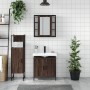 Set de muebles de baño 3 pzas madera contrachapada roble marrón de , Muebles de baño - Ref: Foro24-3214764, Precio: 202,68 €,...