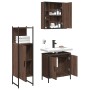 Set de muebles de baño 3 pzas madera contrachapada roble marrón de , Muebles de baño - Ref: Foro24-3214764, Precio: 202,68 €,...