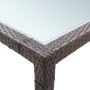 Mesa de comedor de jardín marrón 200x150x74 cm ratán sintético de vidaXL, Mesas de jardín - Ref: Foro24-46128, Precio: 247,76...