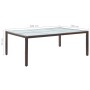 Mesa de comedor de jardín marrón 200x150x74 cm ratán sintético de vidaXL, Mesas de jardín - Ref: Foro24-46128, Precio: 247,76...
