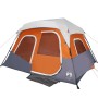 Tienda familiar con LED 6 personas apertura rápida gris naranja de , Tiendas de campaña - Ref: Foro24-94309, Precio: 184,42 €...