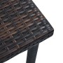 Mesita de centro de jardín ratán sintético marrón 40x40x40 cm de vidaXL, Mesas de jardín - Ref: Foro24-48560, Precio: 22,57 €...