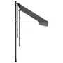 Toldo retráctil de tela y acero gris antracita 400x150 cm de , Toldos - Ref: Foro24-368742, Precio: 96,79 €, Descuento: %