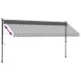 Toldo retráctil de tela y acero gris antracita 400x150 cm de , Toldos - Ref: Foro24-368742, Precio: 96,79 €, Descuento: %
