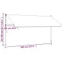 Toldo retráctil de tela y acero gris antracita 400x150 cm de , Toldos - Ref: Foro24-368742, Precio: 96,79 €, Descuento: %