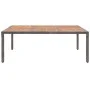 Mesa de jardín ratán PE y madera de acacia gris 200x150x74 cm de vidaXL, Mesas de jardín - Ref: Foro24-46135, Precio: 260,49 ...