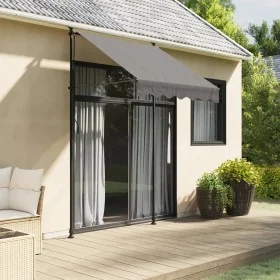 Anthracite gray fabric and steel retractable awning 150x150 cm by , Awnings - Ref: Foro24-368737, Price: 71,31 €, Discount: %