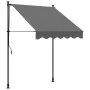 Anthracite gray fabric and steel retractable awning 150x150 cm by , Awnings - Ref: Foro24-368737, Price: 71,31 €, Discount: %