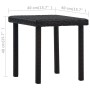 Mesita de centro de jardín ratán sintético marrón 40x40x40 cm de vidaXL, Mesas de jardín - Ref: Foro24-48560, Precio: 22,57 €...
