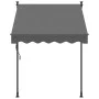 Anthracite gray fabric and steel retractable awning 150x150 cm by , Awnings - Ref: Foro24-368737, Price: 71,31 €, Discount: %