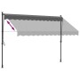 Toldo retráctil de tela y acero gris antracita 300x150 cm de , Toldos - Ref: Foro24-368740, Precio: 82,35 €, Descuento: %