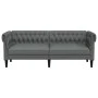 Chesterfield 3-Sitzer-Sofa aus dunkelgrauem Stoff von , Sofas - Ref: Foro24-372557, Preis: 261,57 €, Rabatt: %