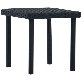 Mesita de centro de jardín ratán sintético negro 40x40x40 cm de vidaXL, Mesas de jardín - Ref: Foro24-48561, Precio: 29,54 €,...