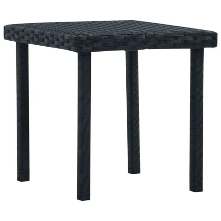 Mesita de centro de jardín ratán sintético negro 40x40x40 cm de vidaXL, Mesas de jardín - Ref: Foro24-48561, Precio: 24,39 €,...