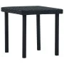 Mesita de centro de jardín ratán sintético negro 40x40x40 cm de vidaXL, Mesas de jardín - Ref: Foro24-48561, Precio: 24,39 €,...