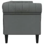 Chesterfield 3 seater sofa dark gray fabric by , Sofas - Ref: Foro24-372557, Price: 261,57 €, Discount: %