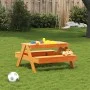 Mesa de pícnic para niños madera pino marrón cera 88x97x52 cm de , Mesas de jardín - Ref: Foro24-844656, Precio: 91,79 €, Des...
