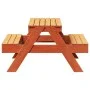 Mesa de pícnic para niños madera pino marrón cera 88x97x52 cm de , Mesas de jardín - Ref: Foro24-844656, Precio: 91,79 €, Des...
