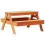 Mesa de pícnic para niños madera pino marrón cera 88x97x52 cm de , Mesas de jardín - Ref: Foro24-844656, Precio: 91,79 €, Des...