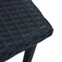 Mesita de centro de jardín ratán sintético negro 40x40x40 cm de vidaXL, Mesas de jardín - Ref: Foro24-48561, Precio: 24,39 €,...